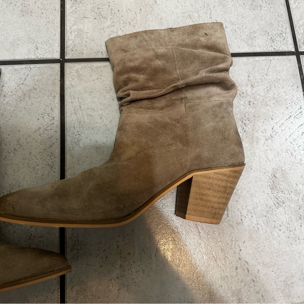 Matisse Dagget Slouchy Women's Suede Leather Ankle Boots - Brown Size 9 - Picture 3 of 9
